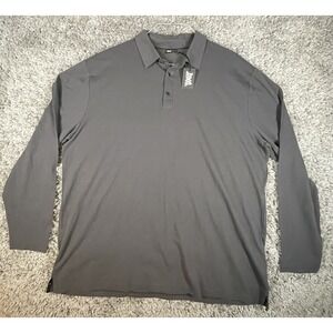 NEW Mens PXG Parsons Xtreme Golf Polo Pique Comfort Fit Long Sleeve Asphalt 2XL